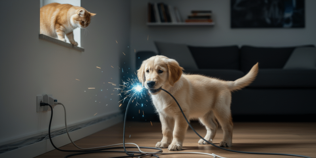 Pets em casa: como proteger seu lar de acidentes elétricos