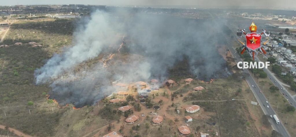 Incêndio atinge 29 hectares e destrói três ocas em reserva indígena próxima ao Noroeste